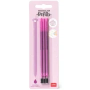 Set 3 rezerve pix cu gel, purple, Erasable Pen, Legami