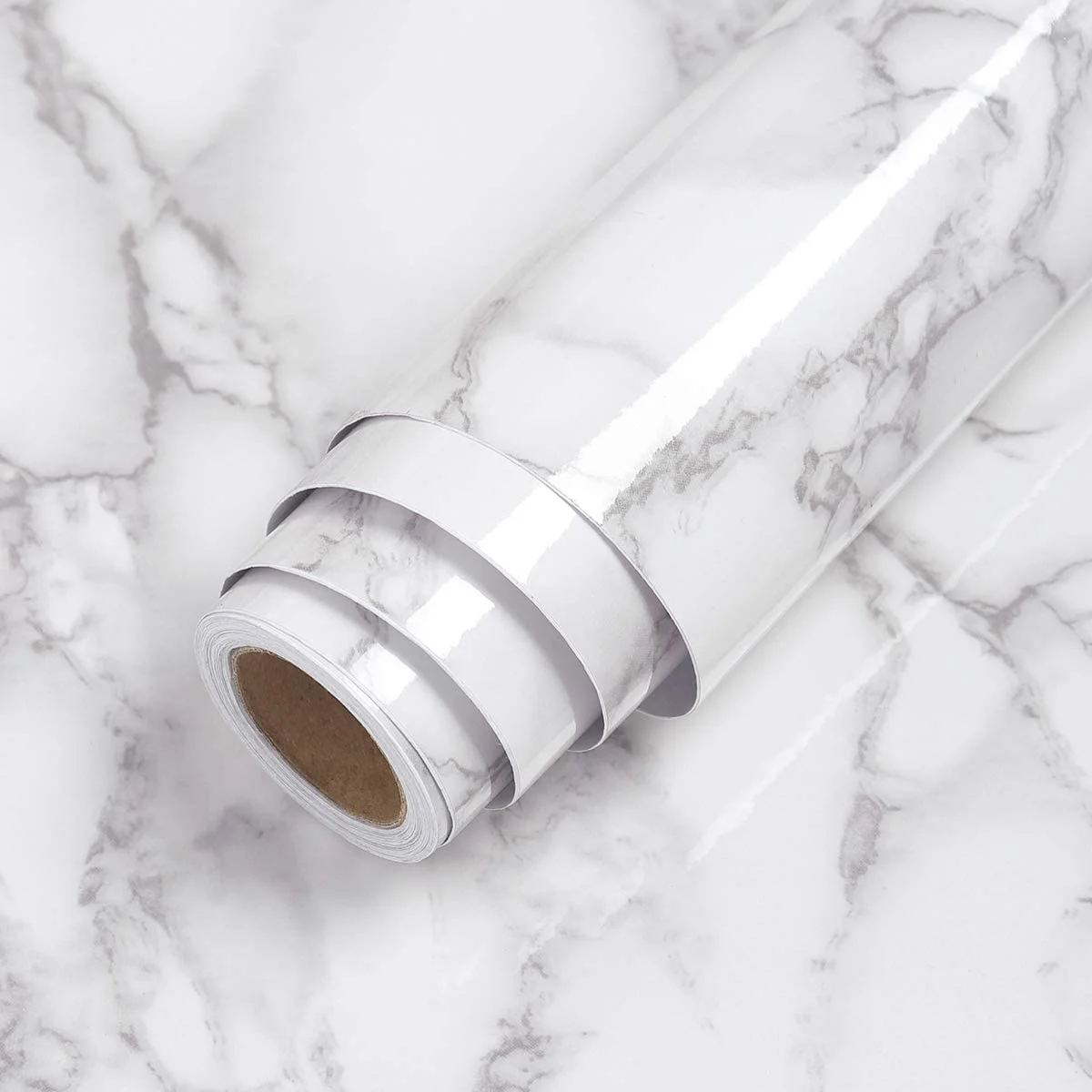 Set 3 X Autocolant Marmura ALBA 60 x 300 Autoadeziv Rezistent pentru Mobila BS