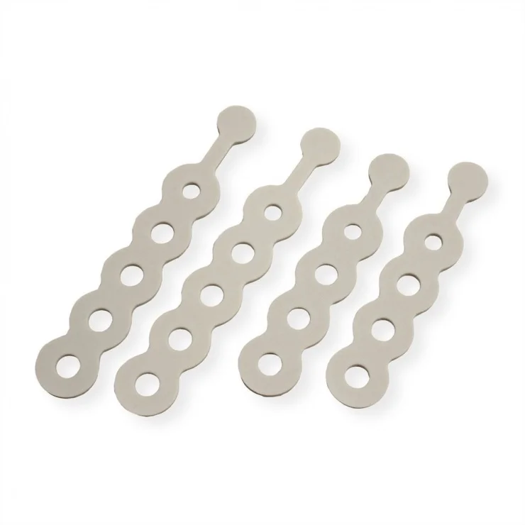 Set 4 buc bride din silicon reutilizabile Gri, Roline 19.08.3251*