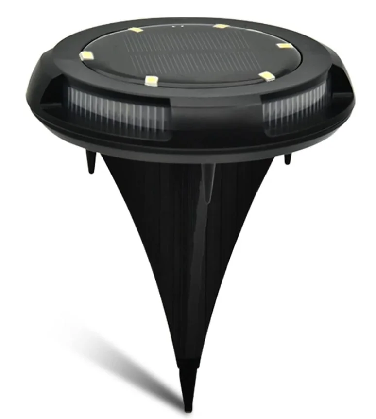 Set 4 lampi subterane de gradina cu panou solar