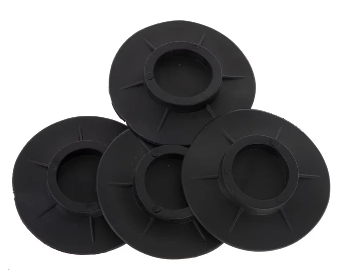 Set 4 picioruse pentru masina de spalat NEGRE