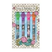 Set 4 textmarkere Gorjuss, 1 varf Textmarker, 1 varf Stampila