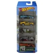 Set 5 masini Hot Wheels cu design Retro Racers