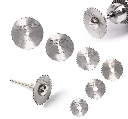 Set 8 PCS cu 6 Disc Freze Debitat Lemn sau Plastic si 2 prinderi BIAX