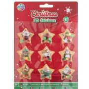 Set abtibilduri 3D tematica Craciun, stelute