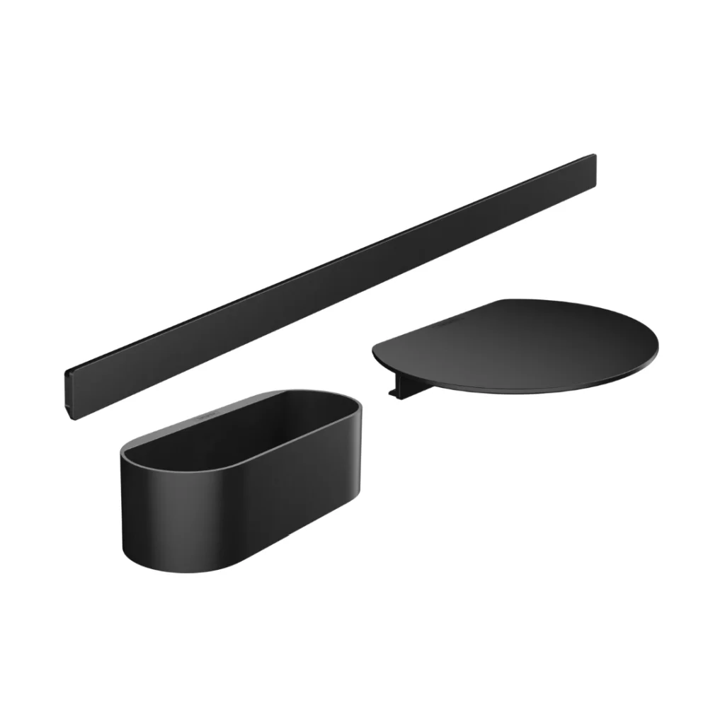 Set accesorii baie culoare negru mat Hansgrohe WallStoris 27966670