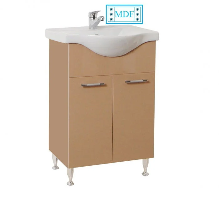 Set Baza front MDF si Lavoar seria 153, 55 cm, cappuccino