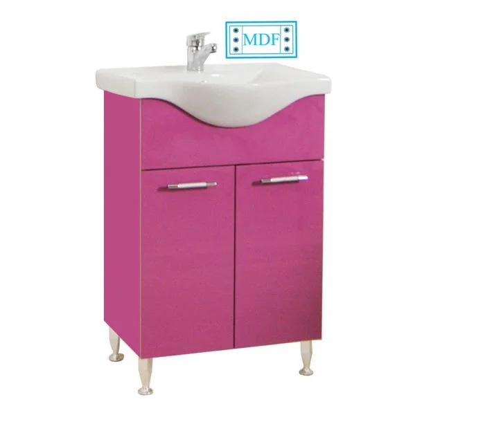 Set Baza front MDF si Lavoar seria 153, 55 cm, violet