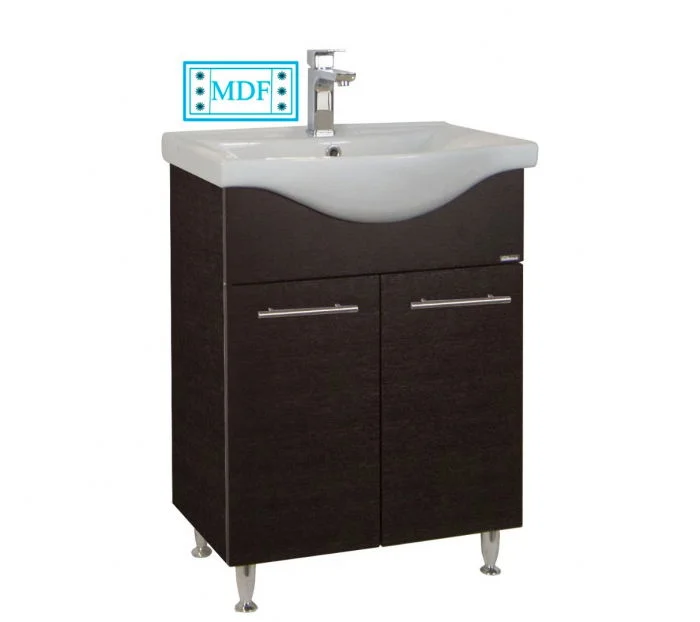 Set Baza front MDF si Lavoar seria 153, 60 cm, wenge