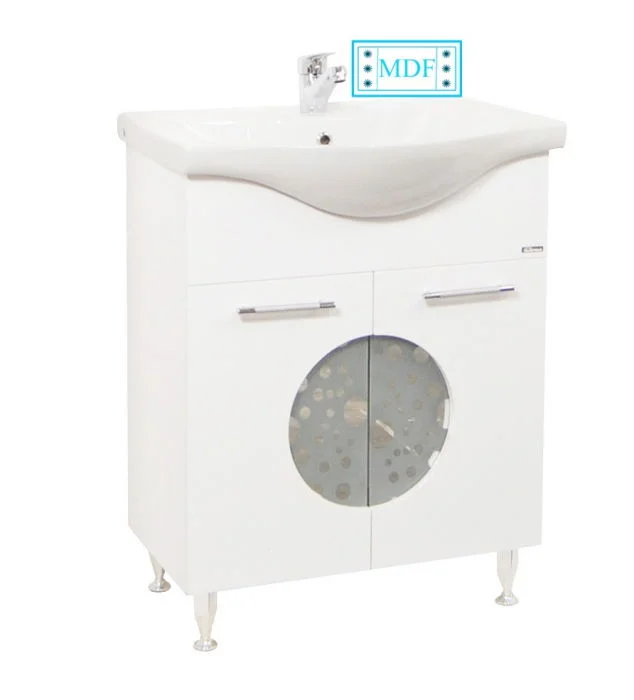 Set Baza front MDF si Lavoar seria 178, 65 cm, alb