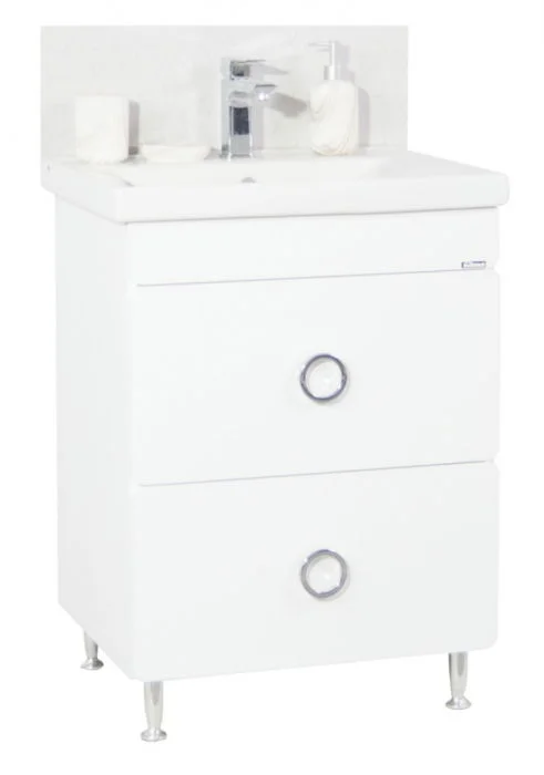 Set Baza front MDF si Lavoar seria 780, 60 cm, alb