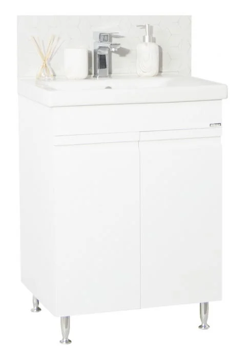 Set Baza front MDF si Lavoar seria 786, 60 cm, alb