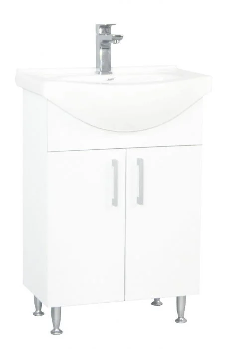 Set Baza si Lavoar seria 001, eco, 55 cm, alb