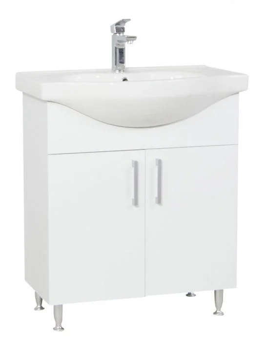 Set Baza si Lavoar seria 001, eco, 70 cm, alb