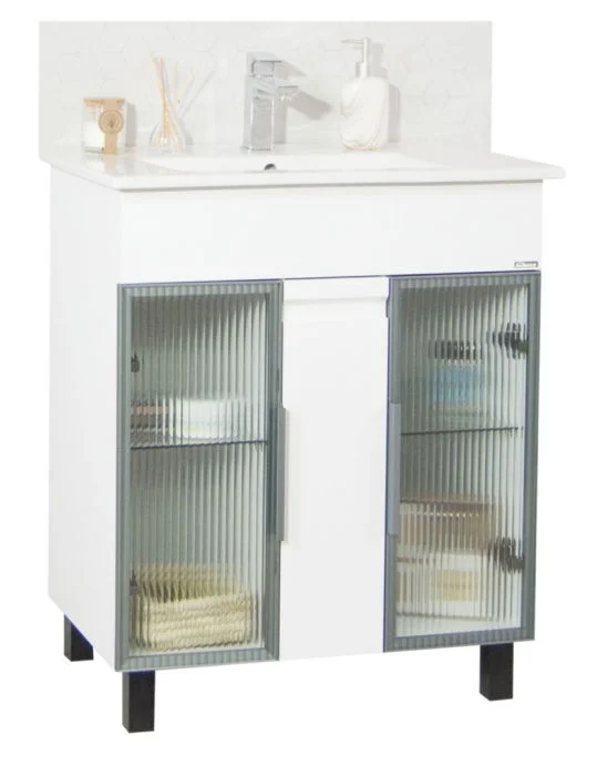 Set Baza si Lavoar seria 058, 70 cm, alb