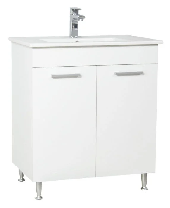 Set Baza si Lavoar seria 067, montat, 70 cm, alb