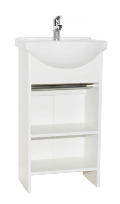 Set Baza si Lavoar seria 105, 45 cm, alb