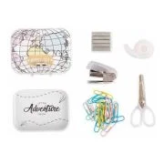 Set birou mini, Trendhaus CH29711, capse+capsator+dispenser+foarfeca+agrafe