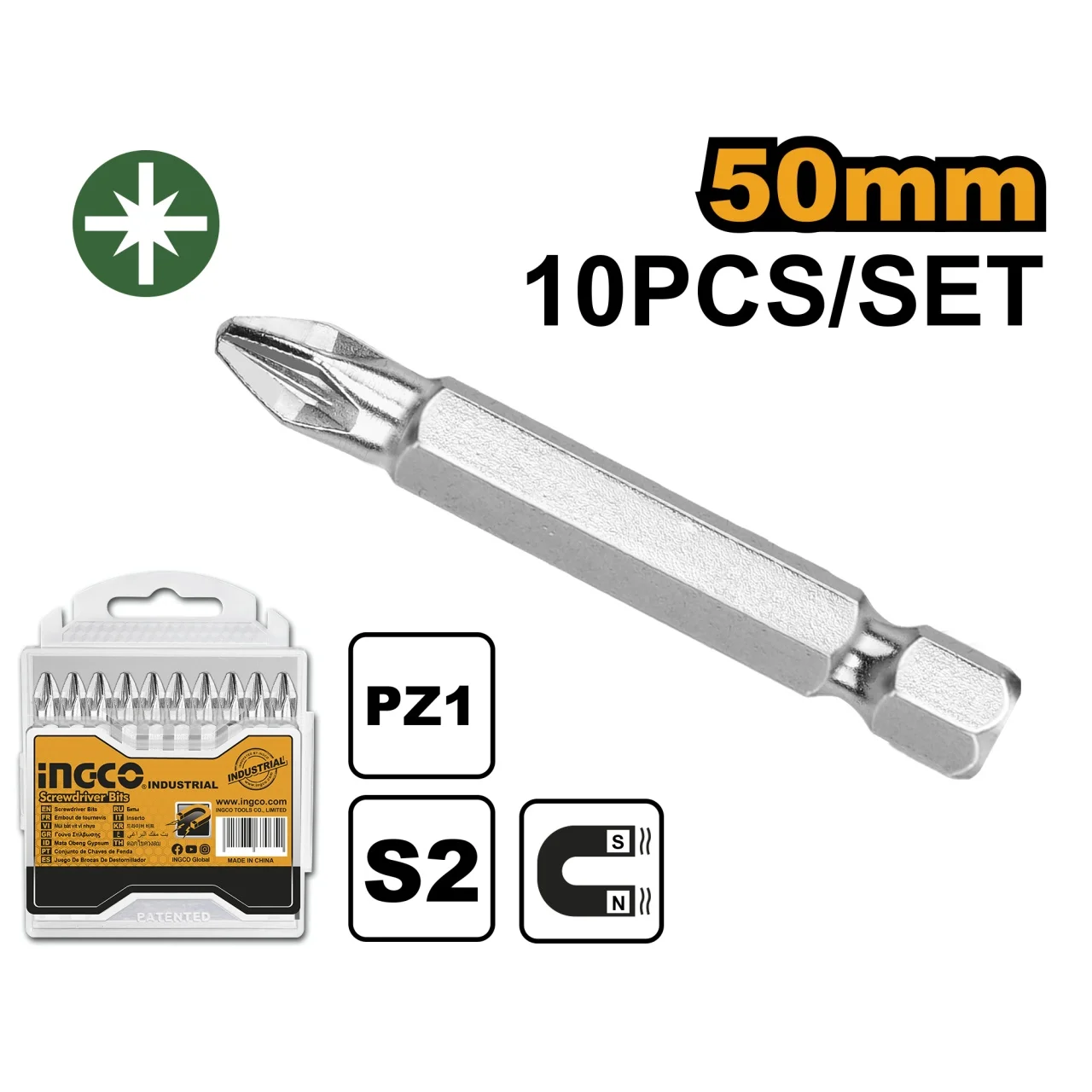 Set Biti PZ3 Lungi 10buc INGCO SDB11PZ323