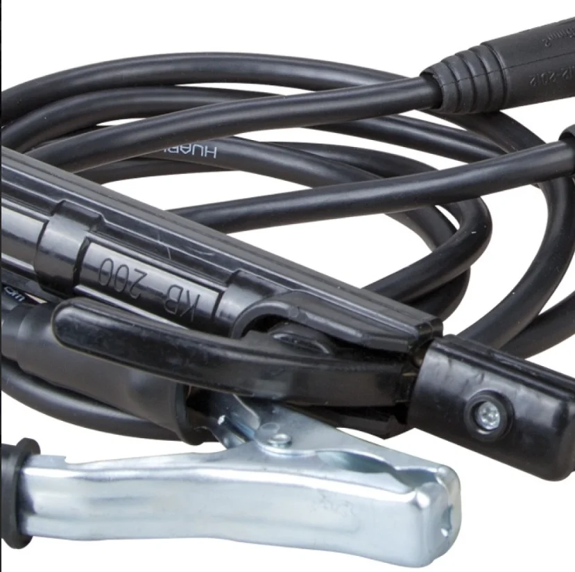 Set cablu de sudura cu cleste port-electrod + cablu de sudura cu cleste de masa mufa mare (2x1.5m )