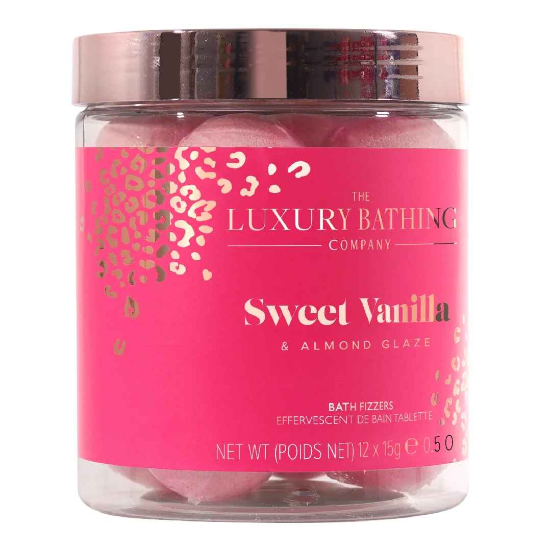 Set cadou bile de baie Restore, Sweet Vanilla & Almond Glaze, 10*15 g, The Luxury Bathing Company