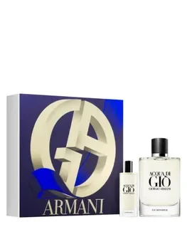 Set cadou Giorgio Armani Acqua di Gio (Apa de parfum reincarcabila 125 ml + Apa de parfum 15 ml), pentru barbati