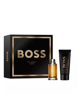 Set cadou Hugo Boss The Scent (Apa de toaleta, 50 ml + Gel de dus, 100 ml), pentru barbati