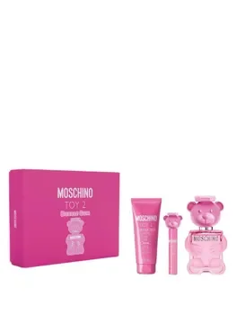 Set cadou Moschino Toy 2 Bubble Gum (Apa de toaleta, 100 ml + Apa de toaleta, 10 ml + Lotiune de corp, 100 ml), pentru femei