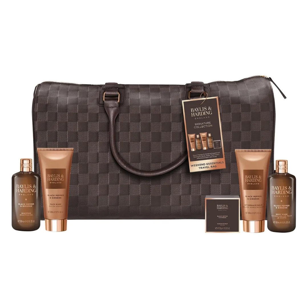 Set cadou pentru barbati Black Pepper & Ginseng, 5 piese, Baylis&Harding