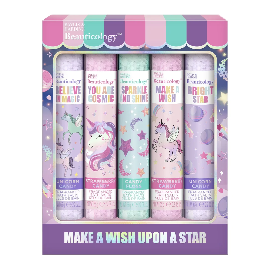 Set cadou saruri de baie Beauticology Cosmic, 5 piese, Baylis & Harding