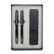 Set cadou stilou + pix + etui Cresco Symphony 850006 SY-02, corp metalic negru