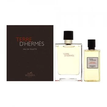Set cadou Terre D'Hermes, Barbati, 100 ml Apa de Toaleta + 80 ml Gel de dus
