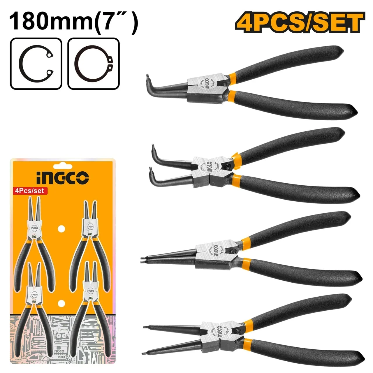 Set Clesti Sigurante 4 Buc INGCO HCCPS01180 – Interior & Exterior, Cr-V