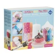 Set complet pentru decorarea lumanarilor, include lumanari, servetele decorative + alte accesorii, Pebaro 0277