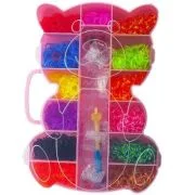 Set creativ elastice, 3200 piese, Ursulet