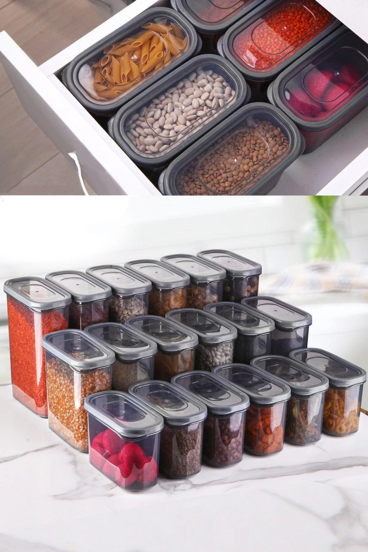 Set cutie de depozitare 18 buc