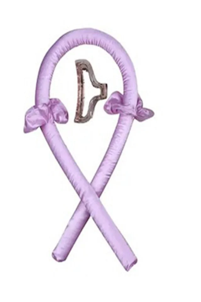 Set dama, Ondulator fara caldura pentru bucle naturale, 2 elastice si o clama de par, mov