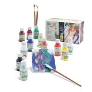 Set de acrilice Morocolor Primo, 125 ml, diverse culori, 11 culori, 1 lac
