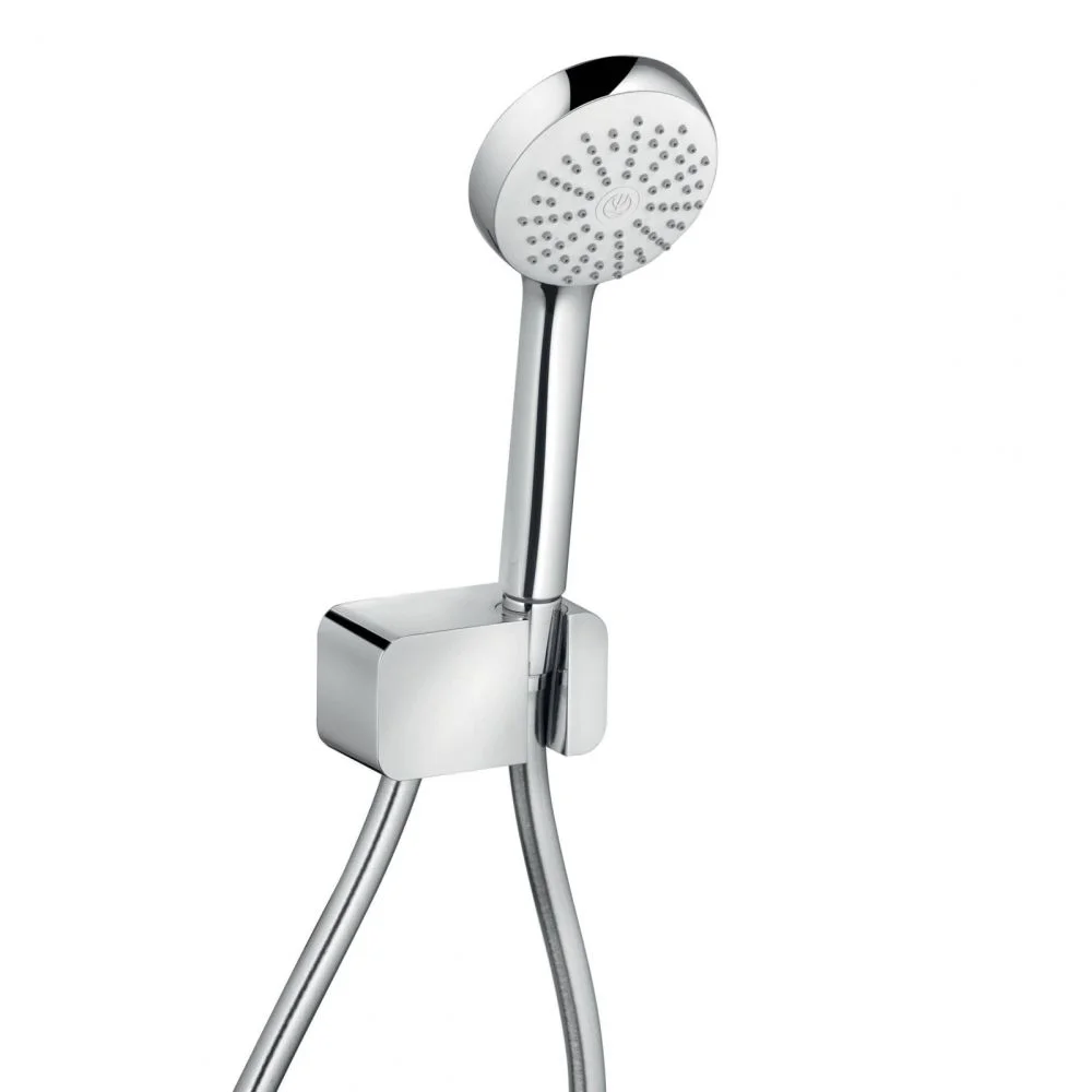 Set de dus Kludi Logo 1S cu para si furtun crom lucios