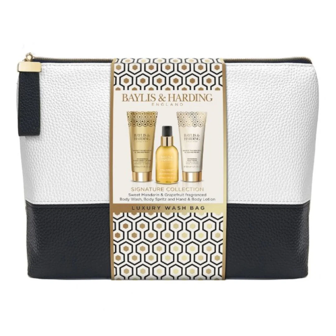 Set de ingrijire Sweet Mandarin & Grapefruit Luxury Wash, 3 piese, Baylis & Harding
