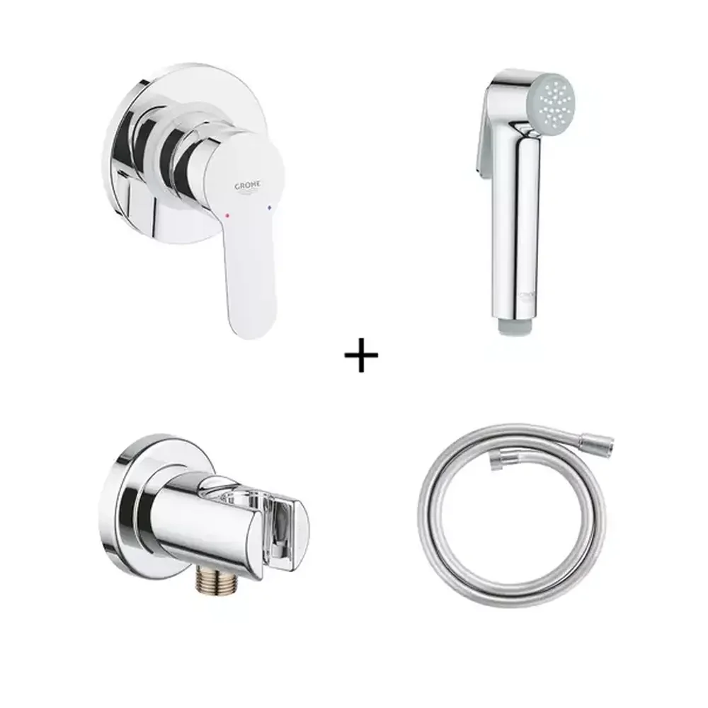 Set dus igienic incastrat culoare crom Grohe Trigger Spray
