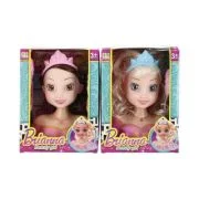 Set fashion - cap de papusa de coafat - accesorii incluse, 14x19x9cm, MegaCreative 499872, 3+ ani