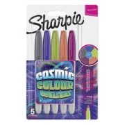 Set marker permanent Papermate, Sharpie, 5 culori, cosmic