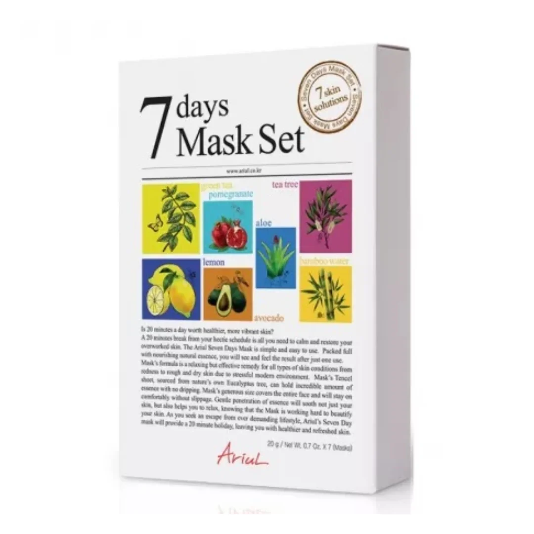 Set masti de fata Variety Mask, 7 bucati, Ariul
