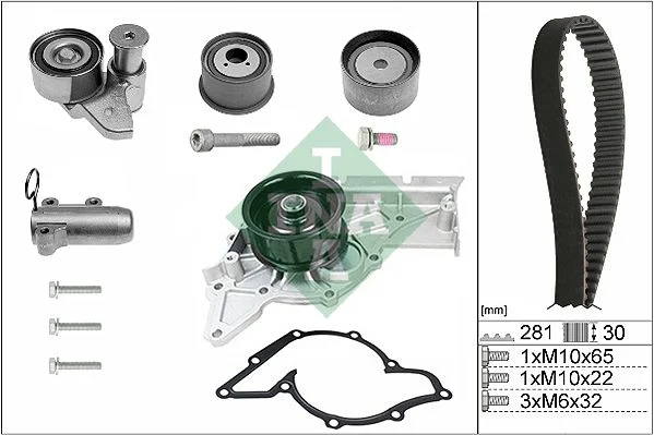 Set pompa apa + curea dintata Schaeffler INA 530 0480 30