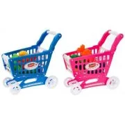 Set supermarket - carucior de cumparaturi - 8 accesorii incluse, albastru/roz, MegaCreative 459473, 3+ ani