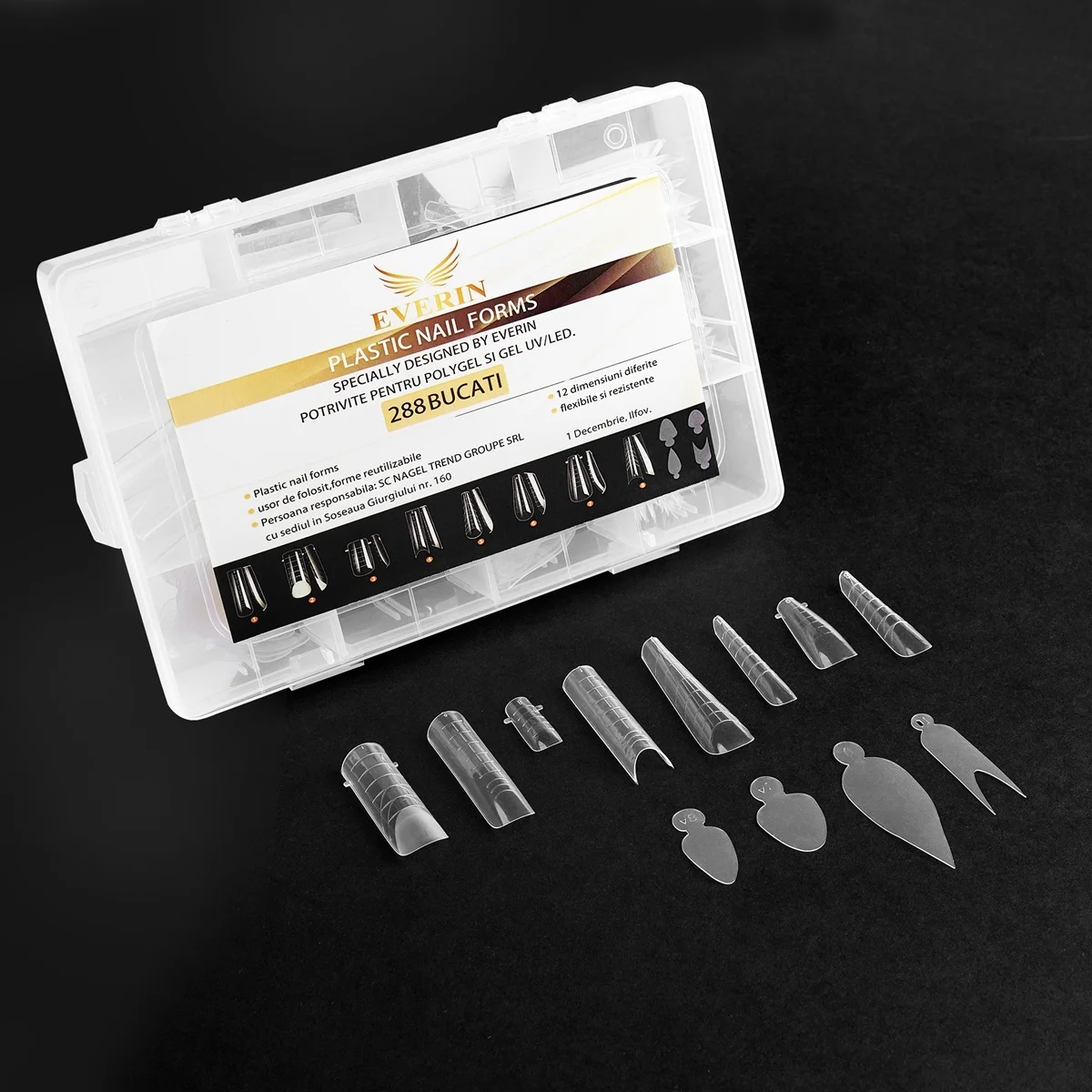 Set Tipsuri Reutilizabile 8 Forme Diferite si French Pads din Silicon - Everin