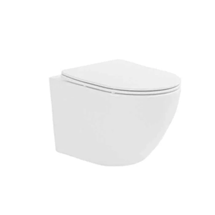 Set vas wc suspendat, tornado, alb, cu capac softclose, Fluminia Ricci