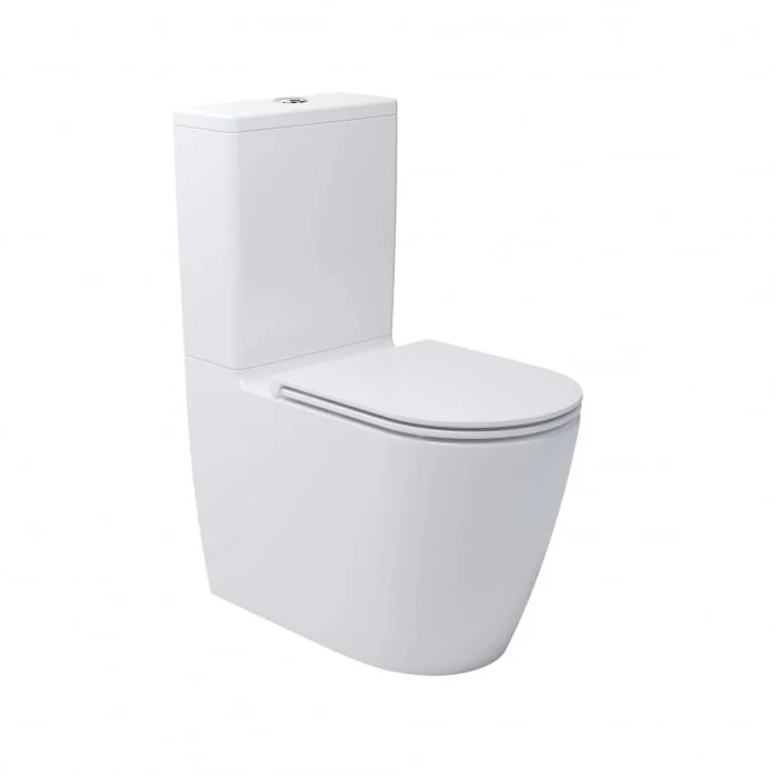 Set WC monobloc cu rezervor si capac softclose, Vortex, alb Kielle Oudee