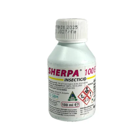 Sherpa 100EW 100 ml, insecticid cu spectru larg (mar, prun, legume, hamei)